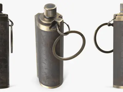 Vintage Flint Lighter 3D model
