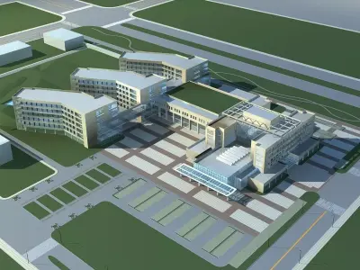 Office Building 3D model 223
