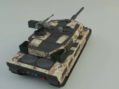  Leopard 2A6 military tank 3D model