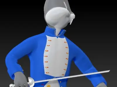 Officer Bugs Bunny Free 3D print model