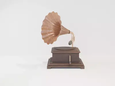 Gramophone 3D model 4