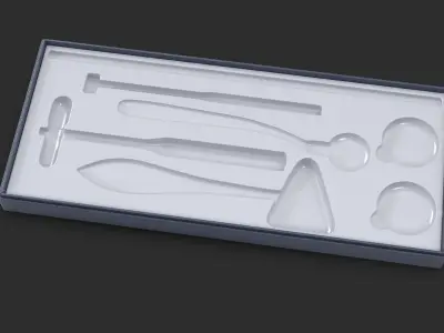  Neurological Hammer Set 3D Model 