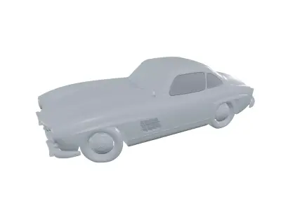 Mercedes-Benz 300 SL-W198 Vintage Toy Coupe 3D model