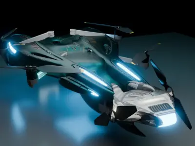sci fi drone  3D model