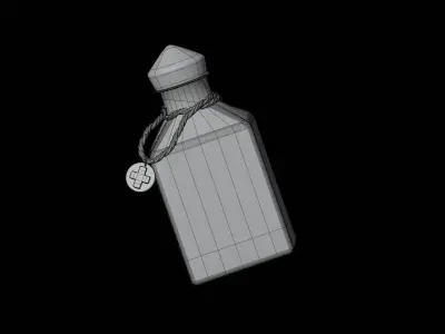 Health Spell Potion 3D Illustration 3D model