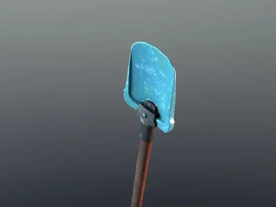 Shovel - Diamond Low-poly 3D model