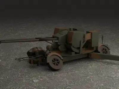 Sky guard  Oerlikon 35 mm 3D model