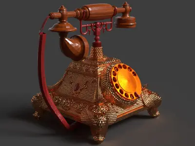Chinese antique  Low-poly 3D model