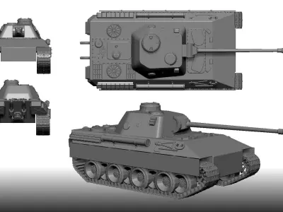 Tank 3d Print model Free 3D print model