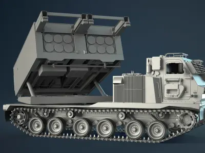M270 MLRS High-Poly 3D model
