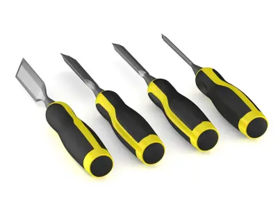 Chisel Set tool 3D model