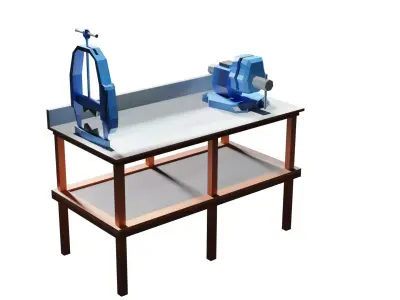 FNV Low-poly Crafting Bench Free low-poly 3D model