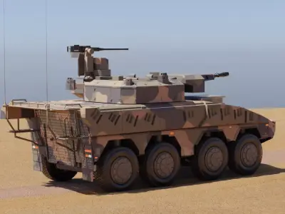 Boxer MRAV High poly Free low-poly 3D model