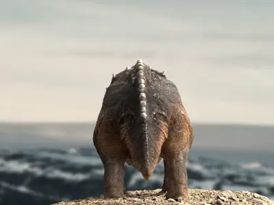 Triceratops Rigged 3D model Low-poly 3D model