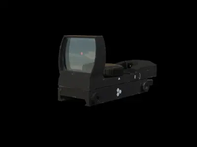 Reddot scope Free low-poly 3D model
