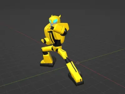 Bumblebee - Transformers  Animated 3D model