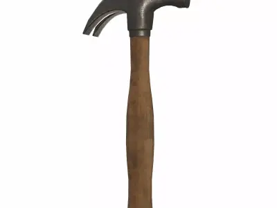 Hammer Low Poly  Low-poly 3D model