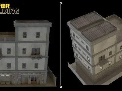  Building PBR 01 Low-poly 3D model