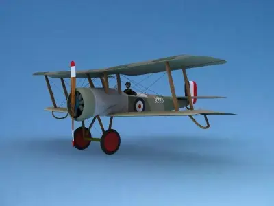 Bristol Scout Toy Plane 3D model