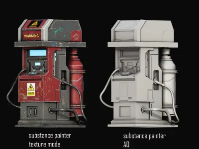 phonebooth machine 3D model