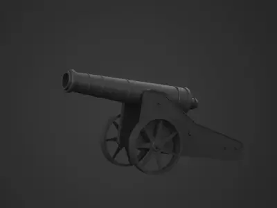 Cannon Chernihiv Free low-poly 3D model