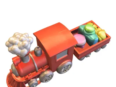Vintage Steam Locomotive Collection 3D model