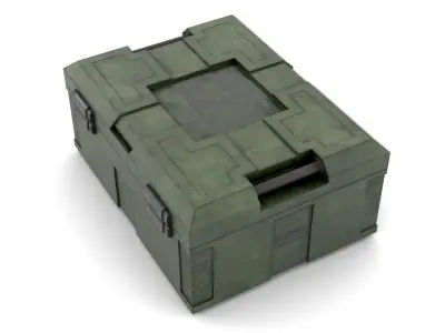 Explosives Storage Case Low-poly 3D model