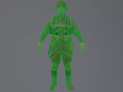 soviet soldier Free 3D model
