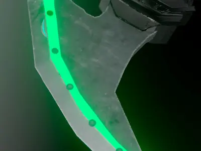 daedra sword  Low-poly 3D model