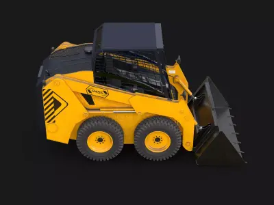 Modern Skid Steer Loader 3D model