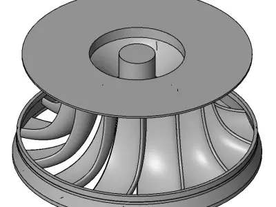 Francis Turbine 3D model