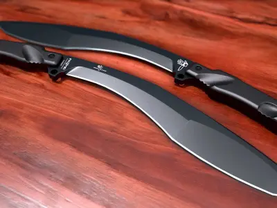 Fox Military Extreme Tactical Kukri Low-poly 3D model