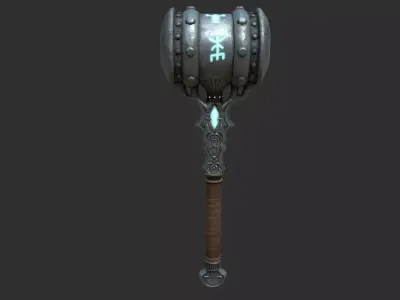 metal hummer Low-poly 3D model