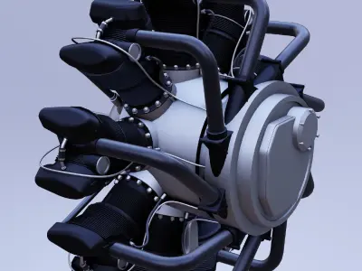 B M W 132A RADIAL AIRCRAFT ENGINE 3D model