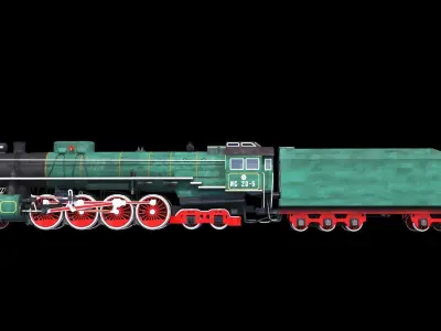 Soviet Locomotive IS 20 3D model