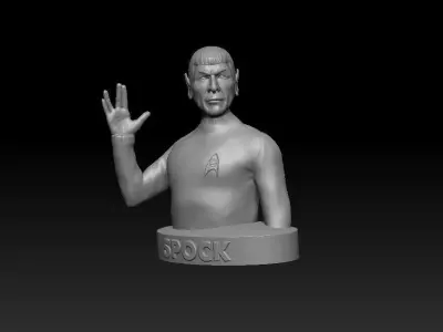Mr Spock Bust 3D print model purchase