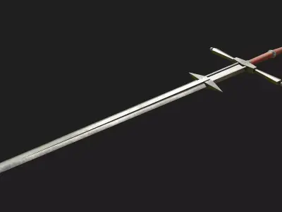 Zweihander Sword - Low Poly Low-poly 3D model