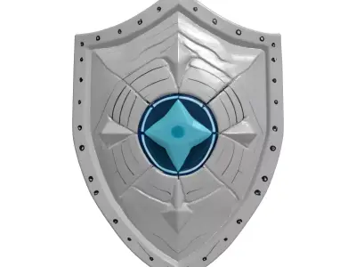Futuristic Energy Ripple Shield 3D model