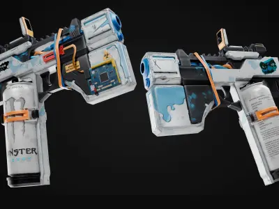 MONSTER GUN - Energy Pack Skins 3D model