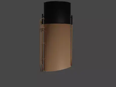 RMS Titanic Funnel No1 Free low-poly 3D model