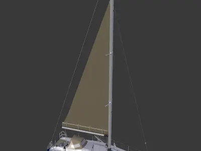 Detailed Sailing Ship 3D model