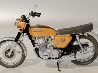 750 Honda Four K0 1970 3D model