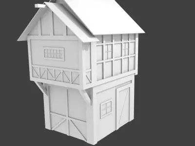 medieval house 3D model