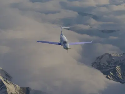 Pilatus PC-12 3D model buy
