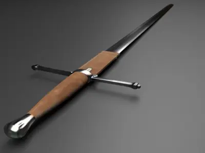 William Wallace Sword Low-poly 3D model