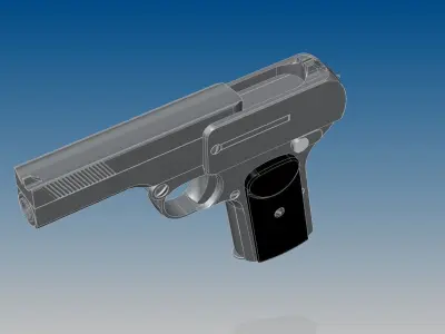 Dreyse M1907 3D model purchase