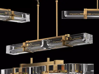 SAVILE LINEAR CHANDELIER 48 3D model