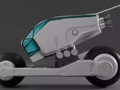 Sci Fi Bike Low-poly 3D model purchase