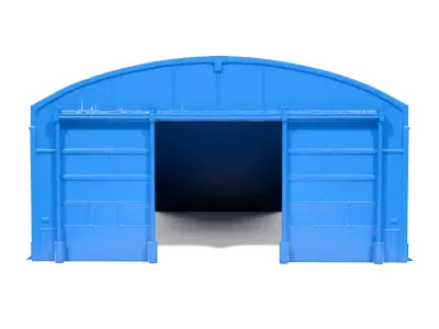 Aircraft hangar 3D print model