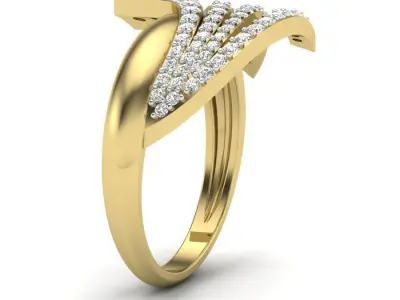 Women ring 3dm Render details 3D print model